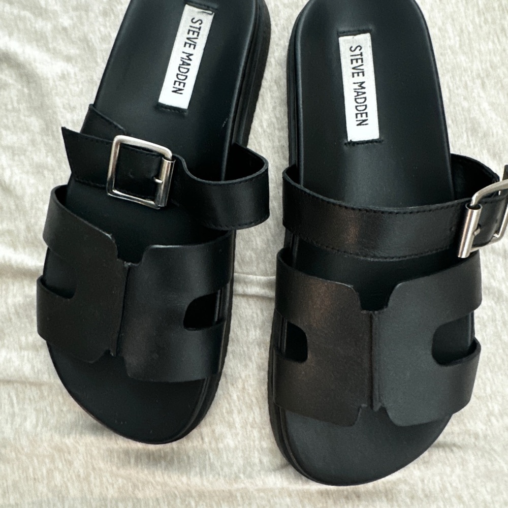Steve Madden Black Women's Sandals